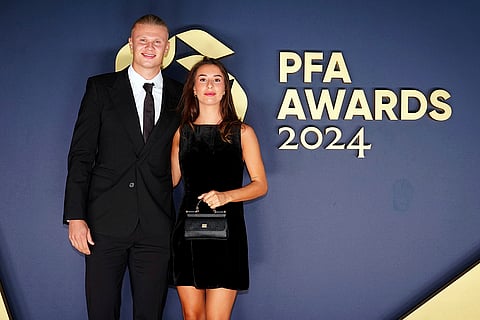 Britain PFA Player Awards: Erling Haaland and Isabel Haugseng Johansen arrive Opera House Manchester